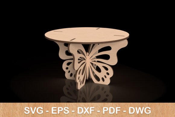 Butterfly Plant Pot Stand SVG for Laser Cutting Stands