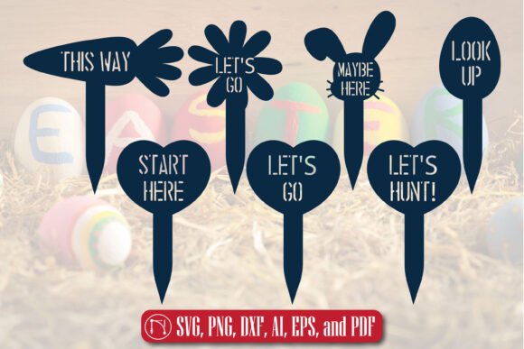 Easter Egg Hunt SVG Cut File Bundle for Laser Cutting & Spring Amp Projects