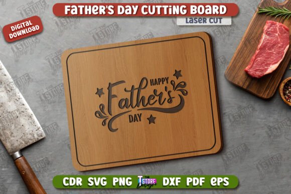 Father's Day Laser Cutting File for Handmade Boards