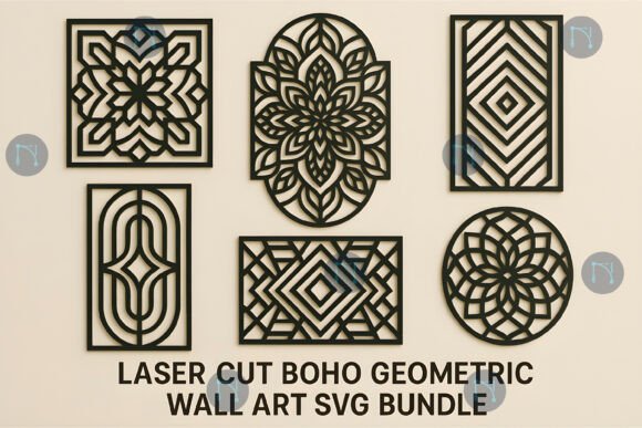 Laser Cut Boho Geometric Wall Art Bundle Review