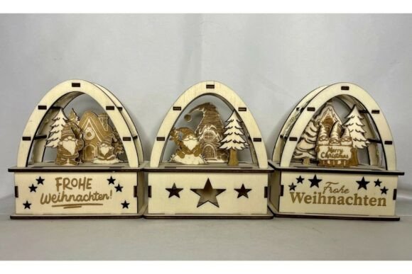 Mini Light Arch Set 3mm: A Laser-Cut Winter Amp for Festive Blog Design