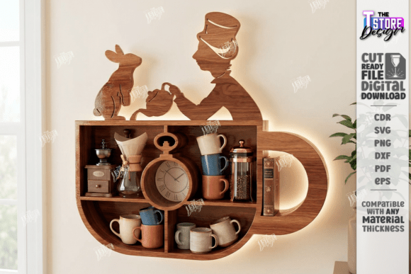 Modern Wall Shelf Laser Cut Home DΓ©cor